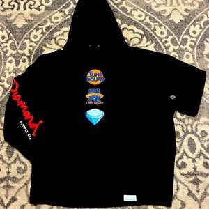 Diamond Supply Co x Space Jam TUNE Squad Men's Size XL Black Graphic Hoodie